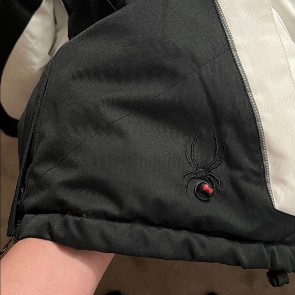 Spyder ski Jacket snow pants set black/white fits XS-XXS - Picture 7 of 11